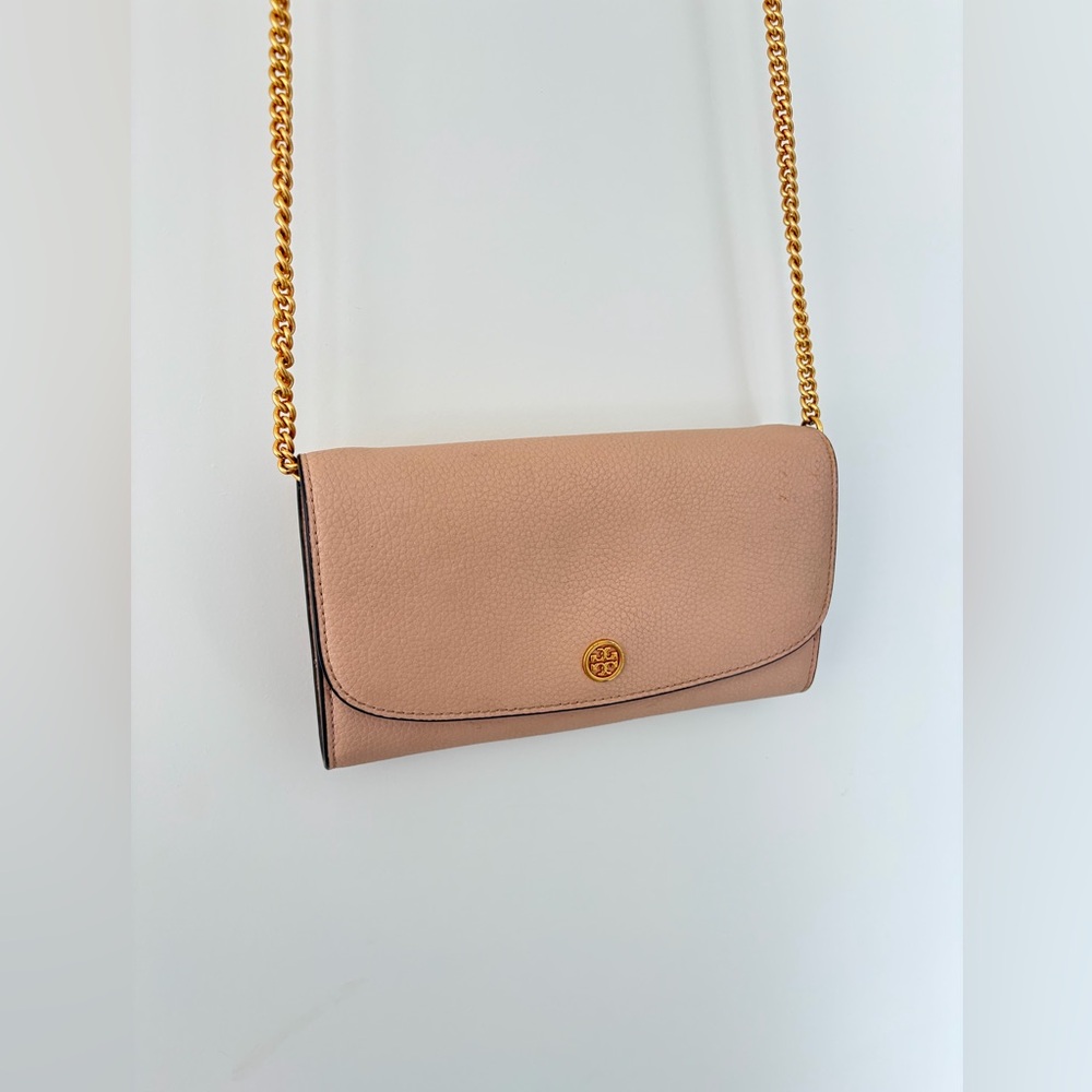 Tory Burch Robinson Wallet Crossbody in Blush - Picture 4 of 11